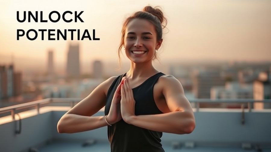 Confident woman doing yoga at sunrise, embodying mindfulness and personal growth.