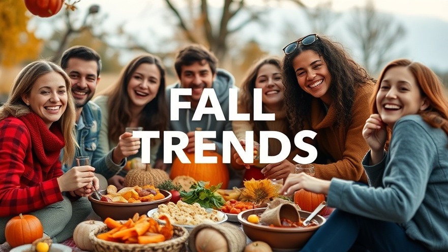 Joyful friends enjoying fall flavors at a cozy autumn picnic.
