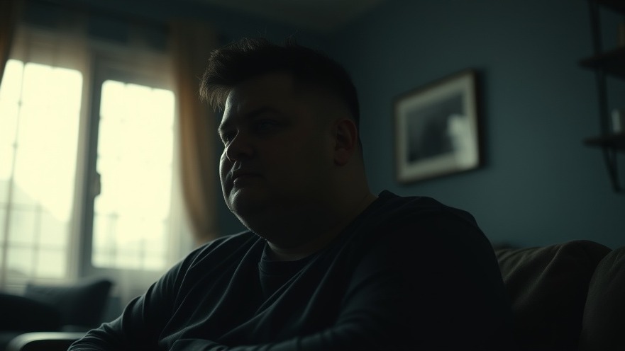 Reflective young man contemplating his weight loss struggle and liver detox benefits.