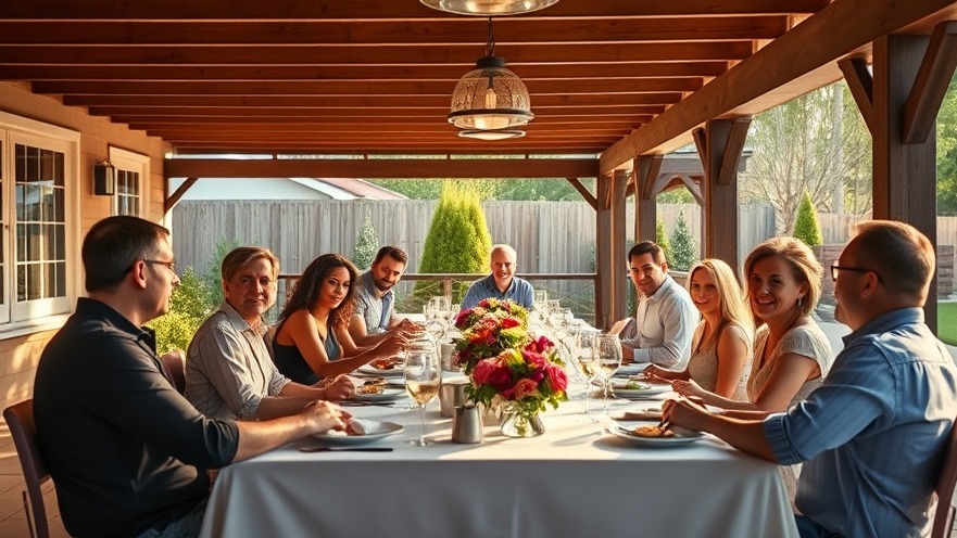 Outdoor dinner party planning with couples enjoying themed cooking nights in a sunny garden.
