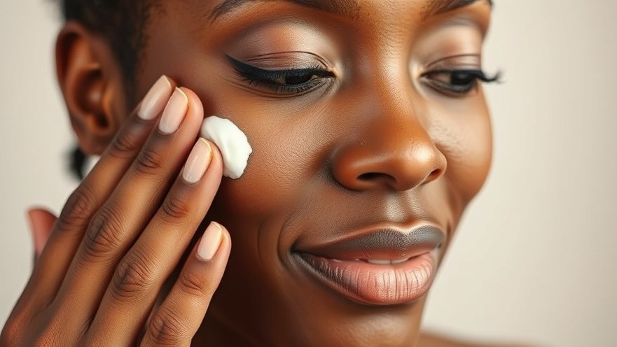 Close-up of Black woman applying facial moisturizer, showcasing skin hydration tips.