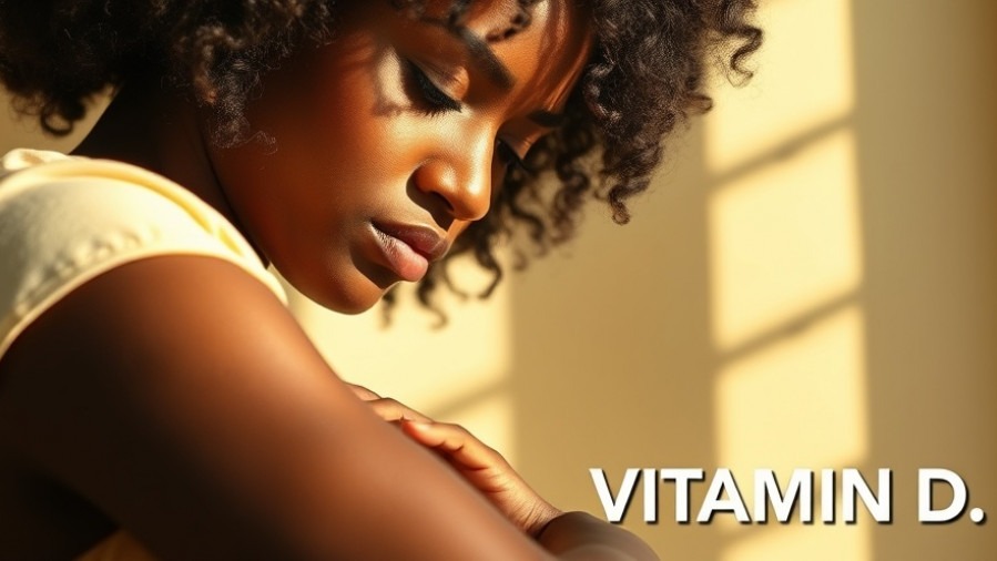 Thoughtful Black woman analyzing vitamin D absorption and sun exposure.
