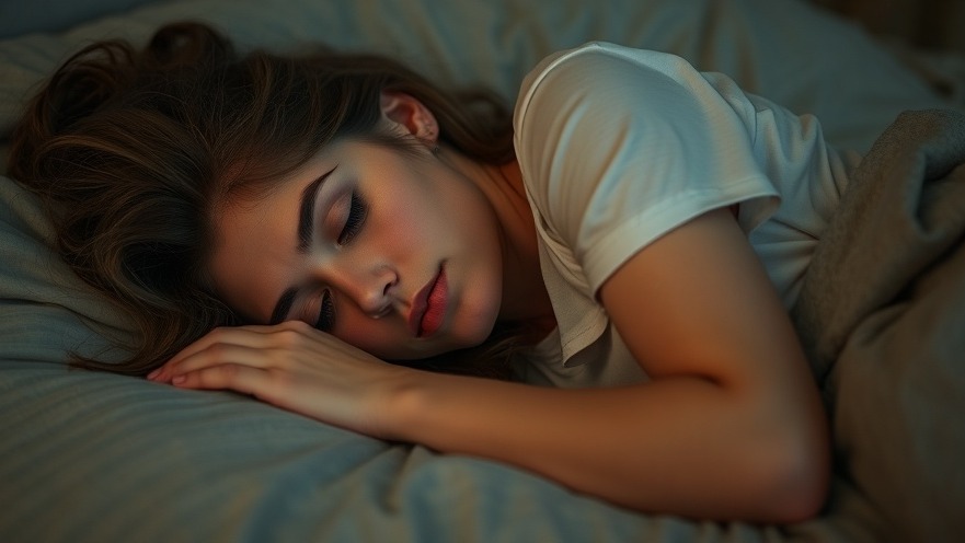 A serene woman sleeping peacefully under soft blankets.
