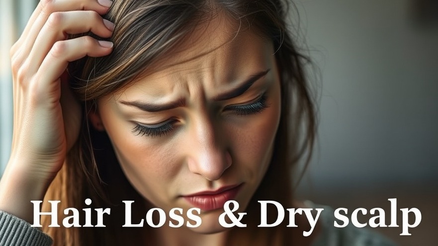 Concerned woman over 40 touching her scalp, reflecting on detox pathways, hair loss.