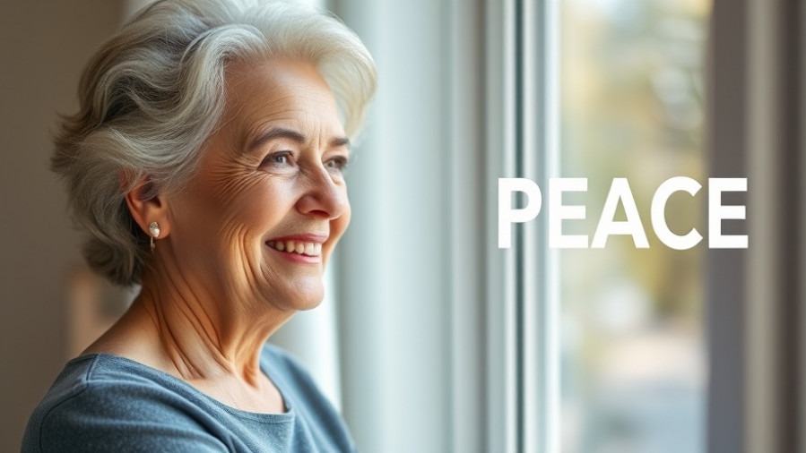 Confident woman over 50 finding inner peace and purpose in soft morning light.