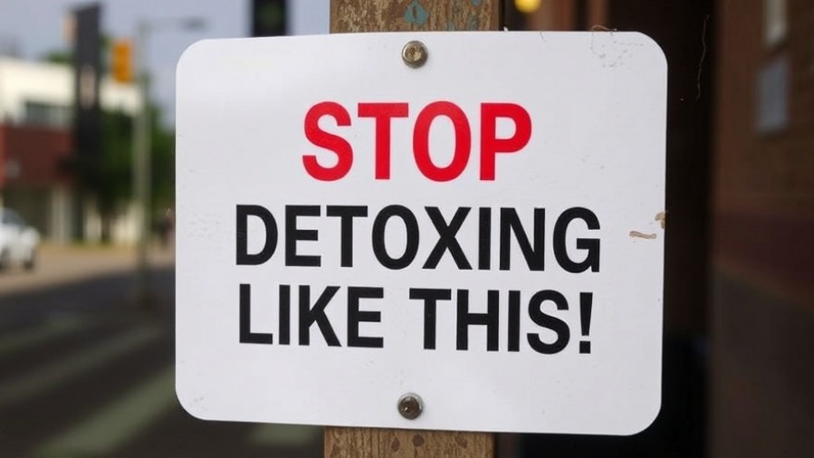 Warning sign: Stop detoxing for better gut health and holistic wellness.