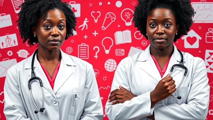 Confident Black twin doctors emphasize trusted health information amidst vaccine misinformation.