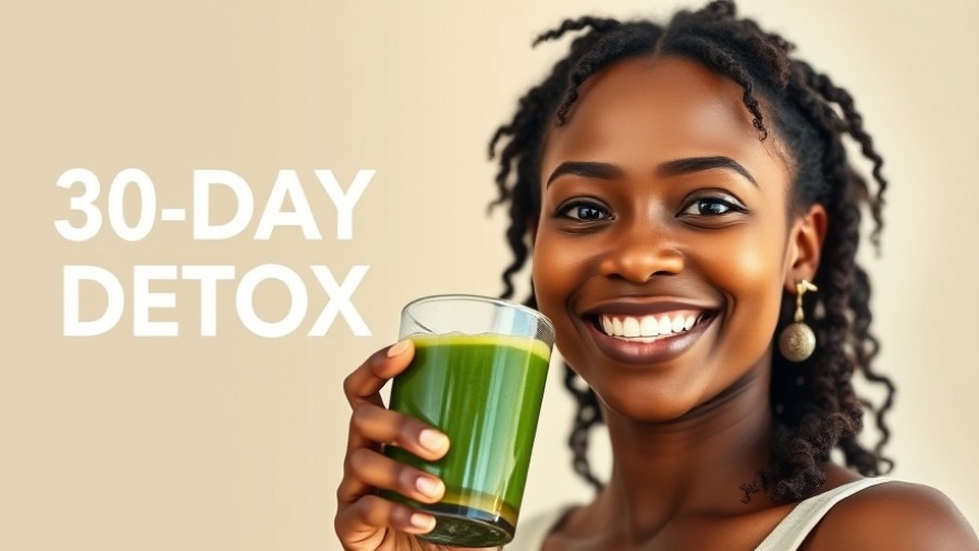 Young Black woman joyfully enjoying green detox smoothie, highlighting the benefits of detox.