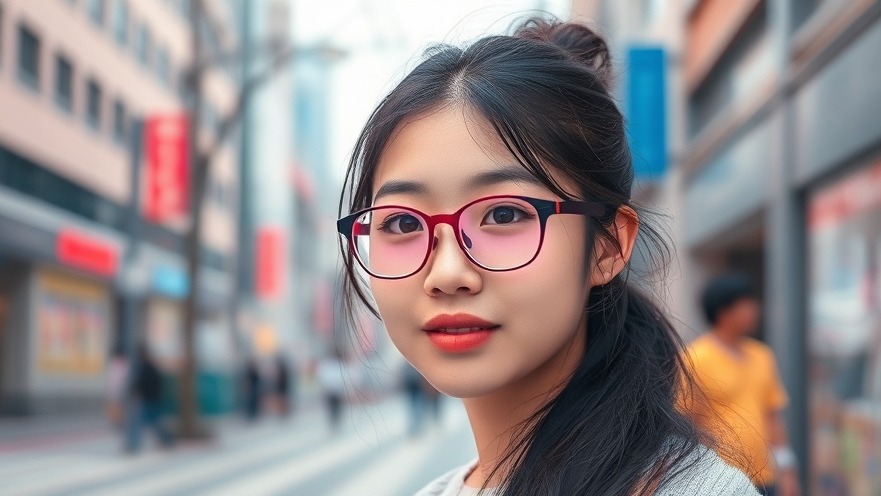 Young Asian woman enjoying clear vision without glasses outdoors, showcasing ICL surgery benefits.