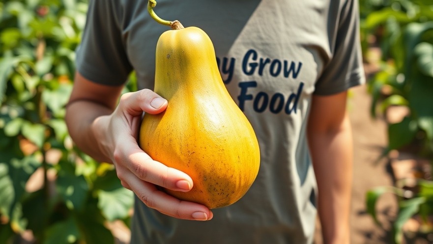 Person holding a papaya promoting benefits of healthy choices outdoors.