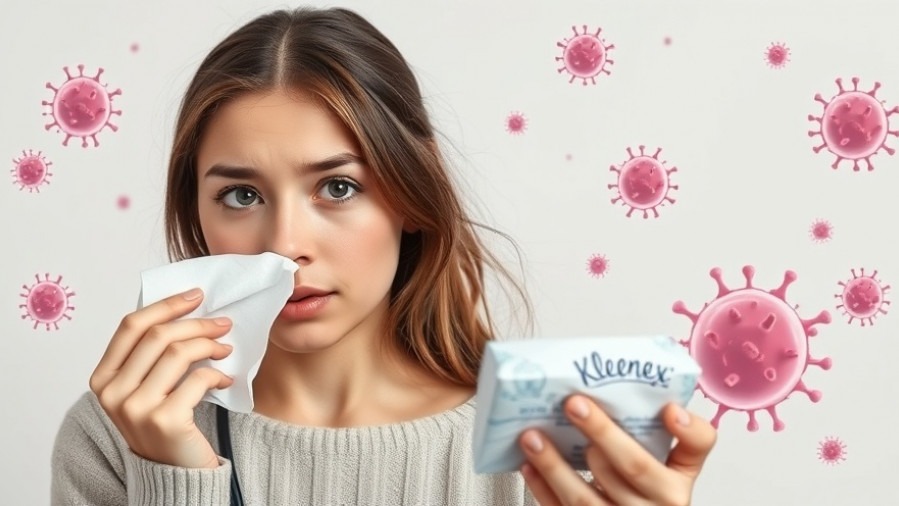 Concerned woman with tissue discusses natural killer cells for boosting immunity.