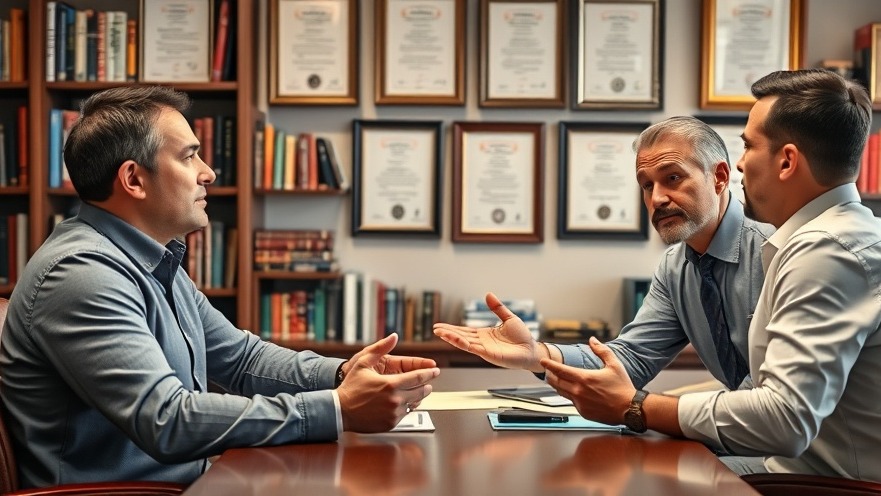 Confident men discussing natural remedies for parasites in a vibrant study.