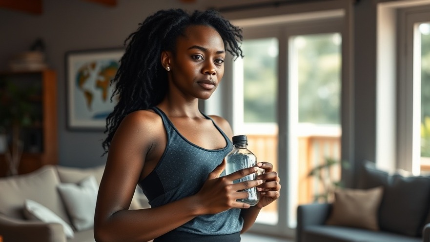 Young Black woman promotes heart disease prevention with healthy lifestyle tips in her living room.