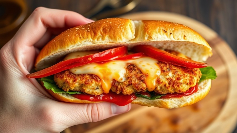 Crispy tofu parmesan hoagie showcasing plant-based eating with healthy lunch ideas.