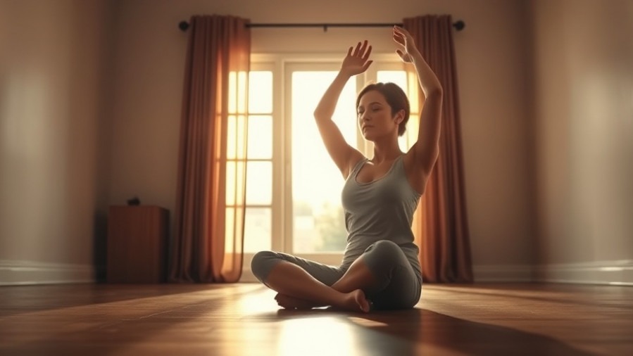 Serene woman meditating indoors, embodying emotional resilience in a wellness community.