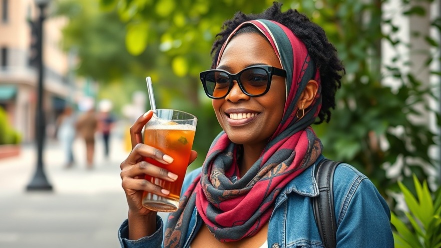 Stylish Black woman embracing self-care journeys at 45, enjoying life with confidence.