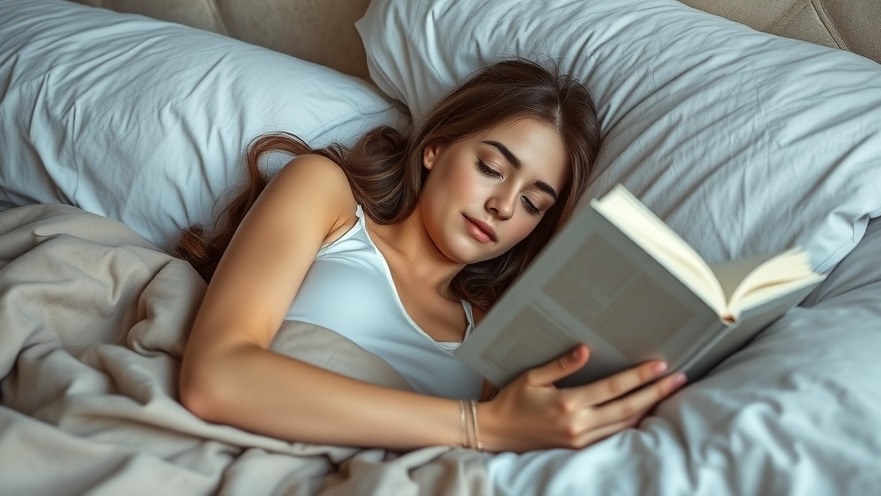 Calm woman reading in serene bedroom, showcasing tips to build friendships through reading.