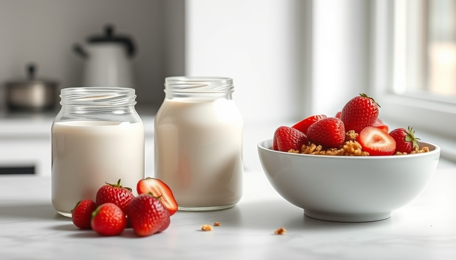Easy-to-Digest Foods for Gut Health: Yogurt and granola breakfast.