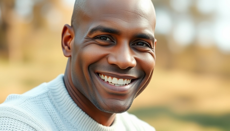 Man smiling outdoors, nature background, Spencer Matthews Project 7.