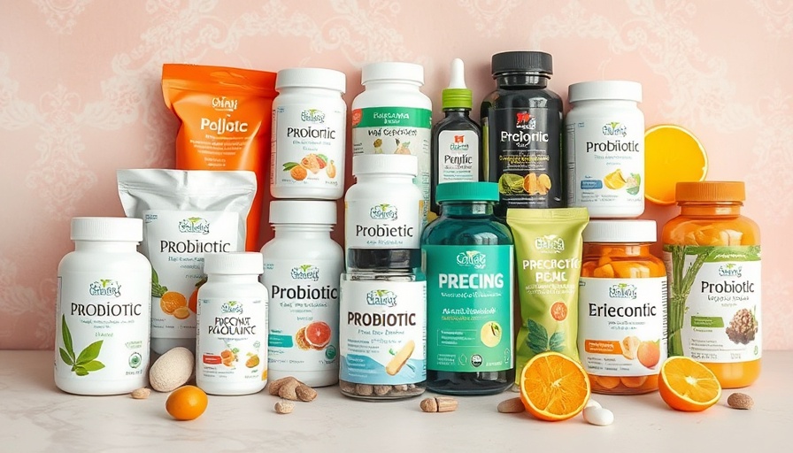 Variety of best probiotics for women in colorful packaging.