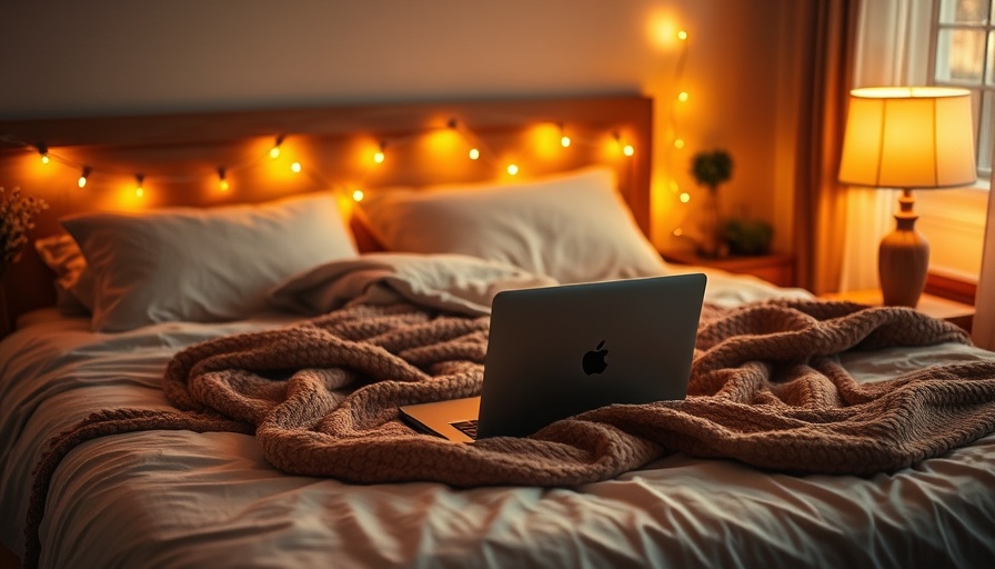 Cozy bed setup perfect for streaming the best fall movies.