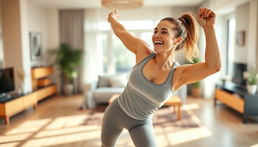 5-minute workout for toned body: Energetic session indoors.