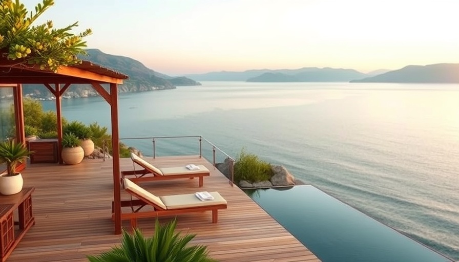Best spa destinations for wellness travel: serene coastal view.