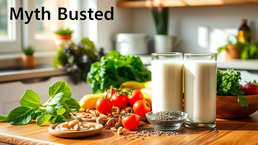A vibrant kitchen scene showcasing calcium rich vegan foods debunking osteoporosis myths.