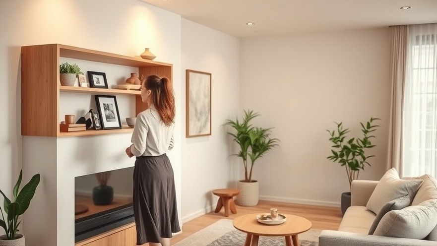 Cozy autumn decorations in a tranquil modern living room with warm scents.