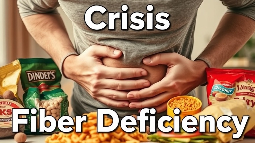 Frustrated individual amid fiber deficient snacks, highlighting crisis in nutrition.