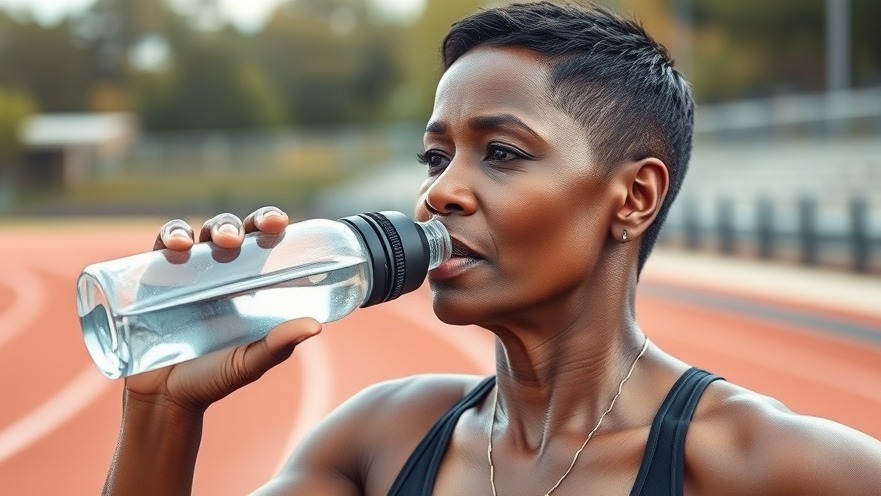 Confident 50-year-old Black woman exercising outdoors, supporting menopause weight management.
