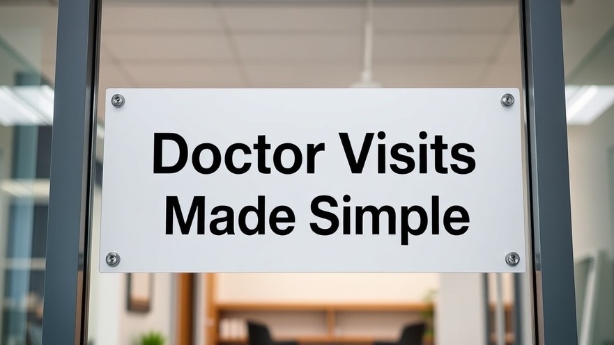 Doctor visit preparation sign: 'Doctor Visits Made Simple' for maximizing appointments.