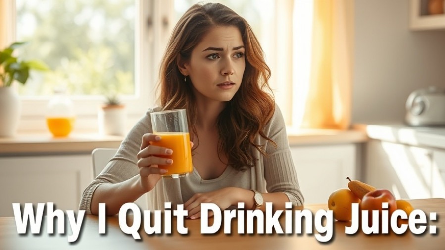 Thoughtful woman considers juicing benefits at a bright kitchen table.