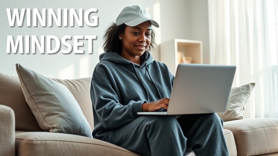 Confident Black woman in casual attire embodies a winning mindset for weight loss.