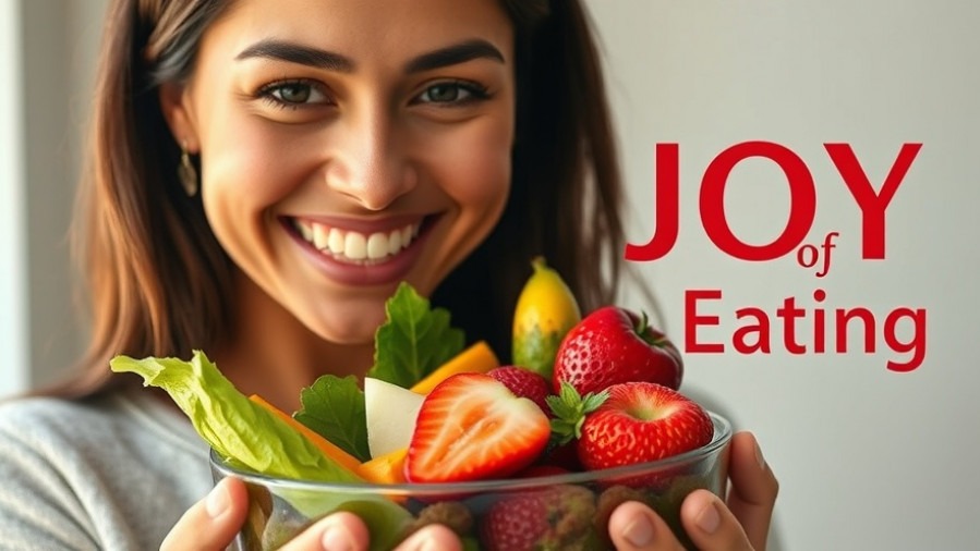 Smiling woman enjoying a vibrant bowl of fruits, showcasing a flavorful eating experience.