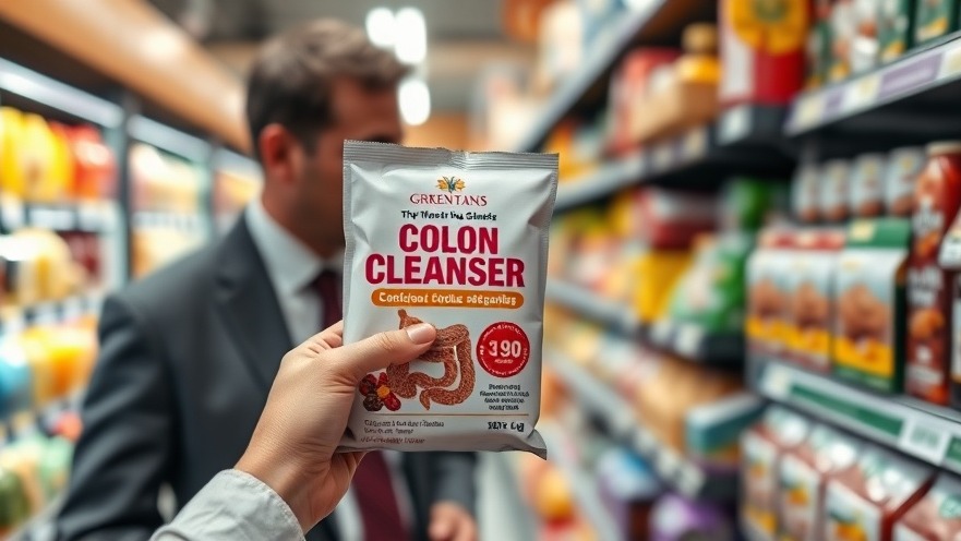 Close-up of woman's hand holding colon cleanser, showcasing natural health tips.