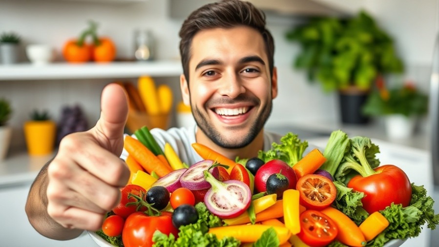 Colorful platter of veggies and fruits, showcasing healthy eating tips and involving kids in cooking.