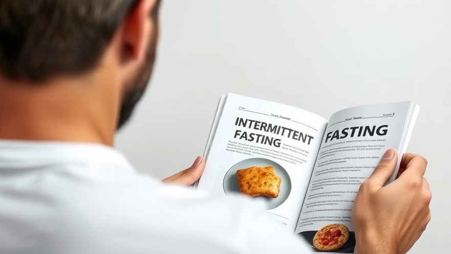 Man reading magazine on how to do intermittent fasting for wellness and healthy eating.
