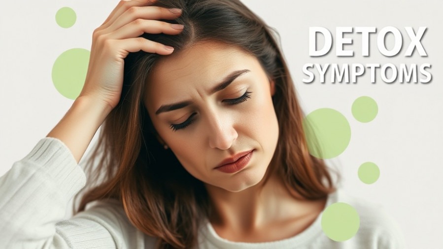 Concerned woman experiencing detox symptoms, surrounded by soft green hues.