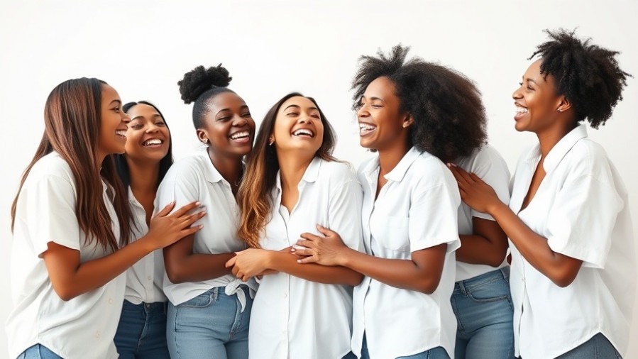 Women empowerment at wellness retreats: joyful diverse group embracing each other.