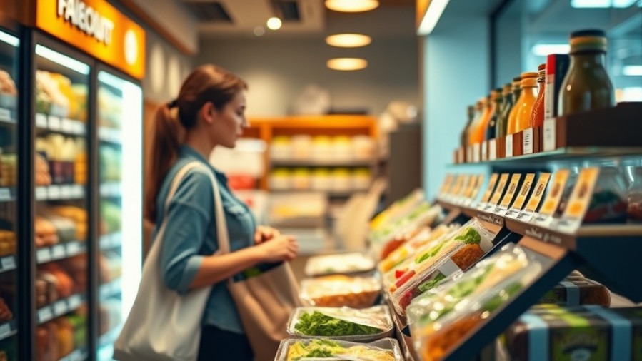 Healthy pre-packaged meals in a vibrant lunch takeout store, showcasing nutritionist recommendations.