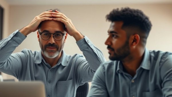 Men in video call discussing health topics.