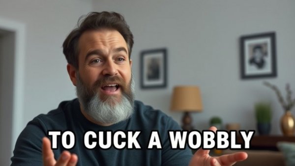 Bearded man explaining 'To Chuck a Wobbly', Australian lifestyle and culture.