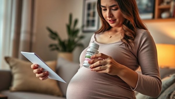 Pregnant woman examines paracetamol use during pregnancy safety.