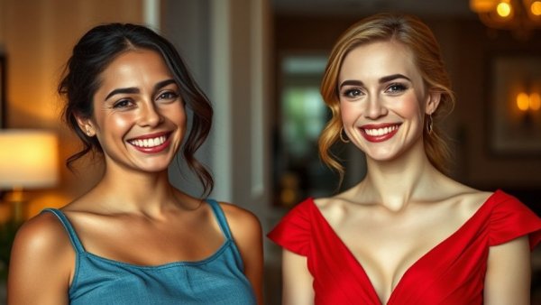 Comparison of women's appearances related to plant-based diet benefits.