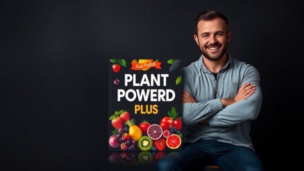 Confident man with book on reducing inflammatory foods.