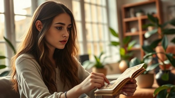 Serene woman selecting tarot cards for healing through mediumship.