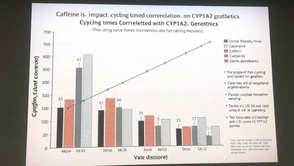 Bar chart showing caffeine effect on cycling by genotype, Personalized Nutrition Benefits.