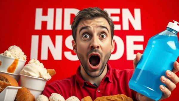 Surprised man reveals hidden ingredient in junk foods.