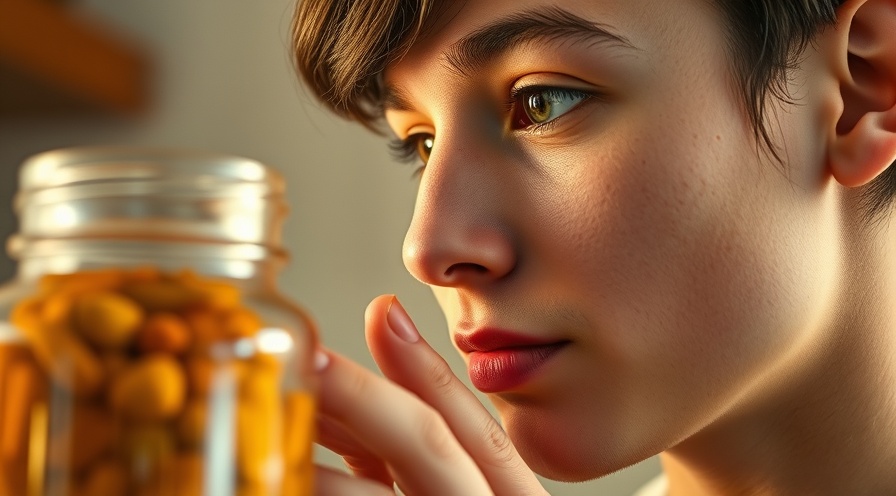 A young adult sniffing a spice jar, exploring food additives and emulsifiers.